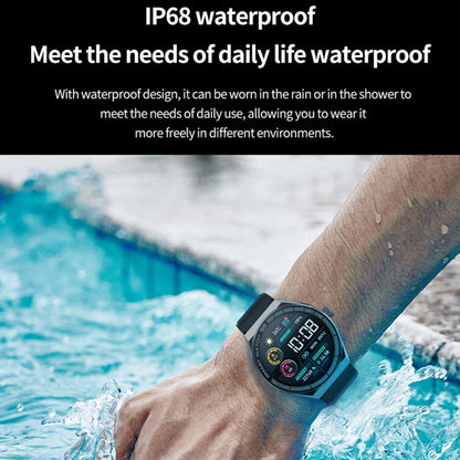 BM01 1.45 inch Steel Band IP68 Waterproof Smart Watch Support Bluetooth Call / NFC(Black) - Smart Watches by buy2fix | Online Shopping UK | buy2fix