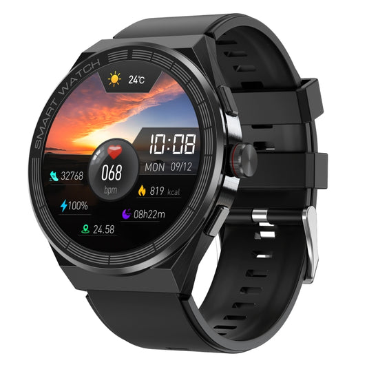 BM01 1.45 inch Silicone Band IP68 Waterproof Smart Watch Support Bluetooth Call / NFC(Black) by buy2fix