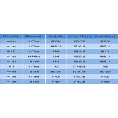 T47A24 Bottom Bracket Fits 68mm/73mm Width of Bicycle Frame(Black) by buy2fix