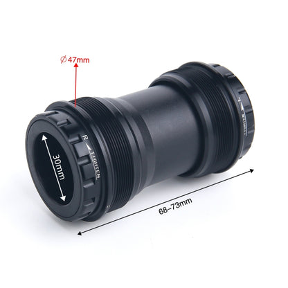 T47A30 Bottom Bracket Fits 68mm/73mm Width of Bicycle Frame(Black) by buy2fix