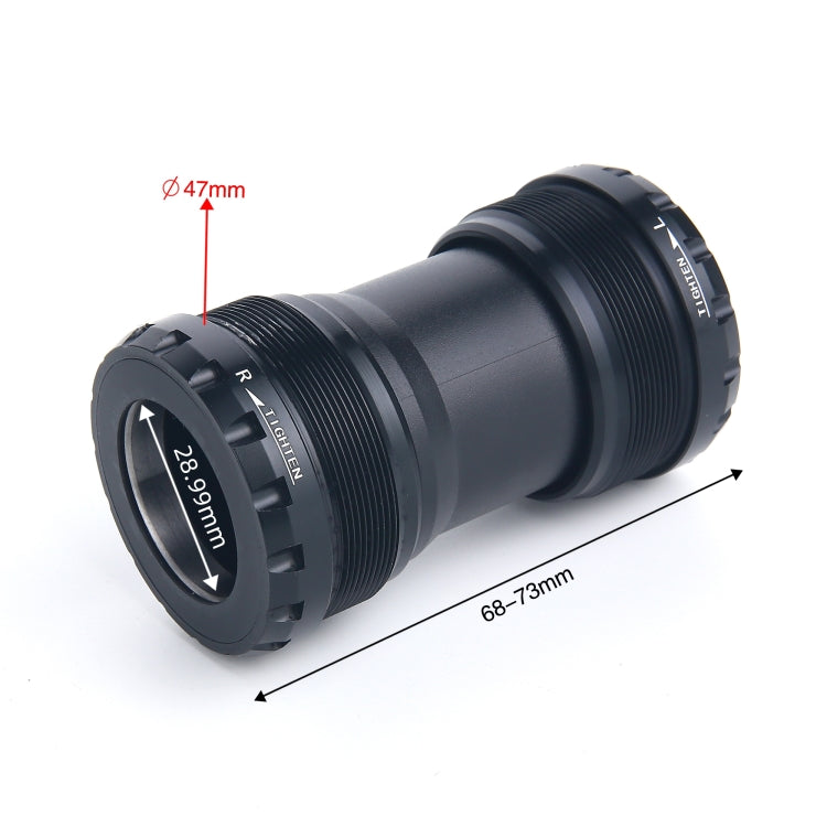 T47ADUB Bottom Bracket Fits 68mm/73mm Width of Bicycle Frame(Black) by buy2fix