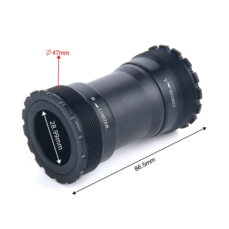 T47BDUB Bottom Bracket Fits 86.5mm Width of Bicycle Frame(Black) by buy2fix
