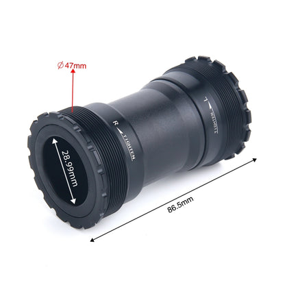 T47BDUB Bottom Bracket Fits 86.5mm Width of Bicycle Frame(Black) by buy2fix