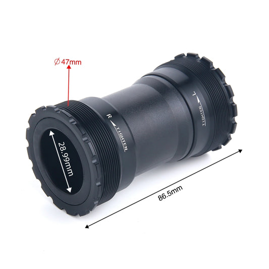 T47BDUB Bottom Bracket Fits 86.5mm Width of Bicycle Frame(Black) by buy2fix