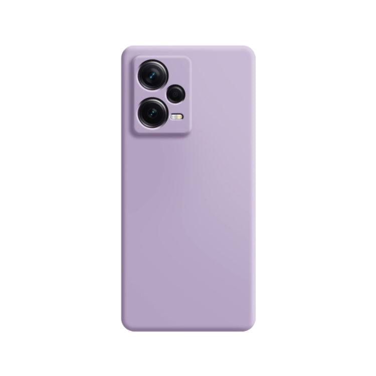 For Xiaomi Redmi Note 12 5G Global Imitation Liquid Silicone Phone Case(Purple) by buy2fix