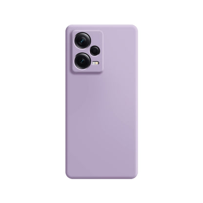 For Xiaomi Redmi Note 12 5G Global Imitation Liquid Silicone Phone Case(Purple) by buy2fix