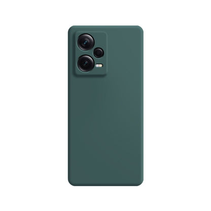 For Xiaomi Redmi Note 12 5G Global Imitation Liquid Silicone Phone Case(Dark Green) by buy2fix