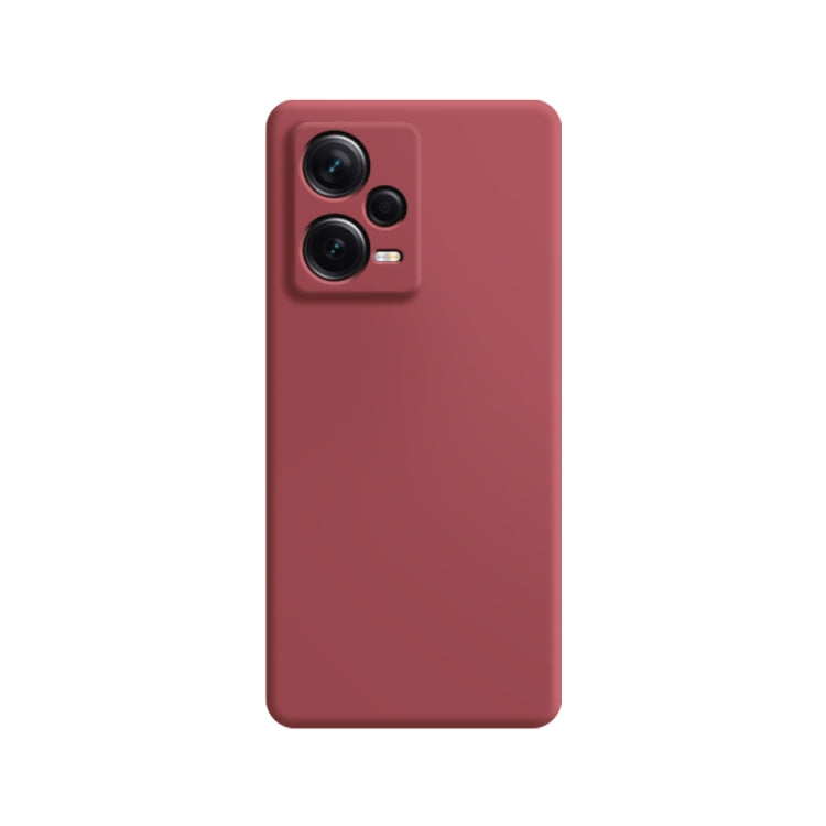 For Xiaomi Redmi Note 12 5G Global Imitation Liquid Silicone Phone Case(Red) by buy2fix