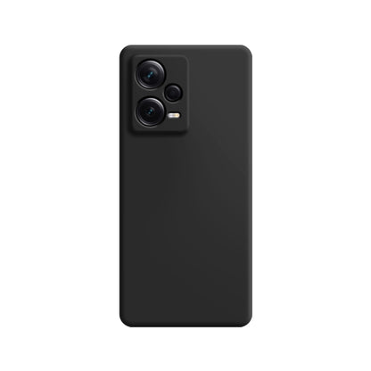 For Xiaomi Redmi Note 12 5G Global Imitation Liquid Silicone Phone Case(Black) by buy2fix