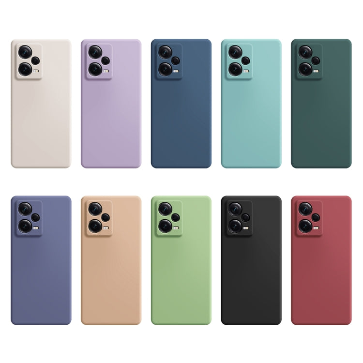For Xiaomi Redmi Note 12 5G Global Imitation Liquid Silicone Phone Case(Matcha Green) by buy2fix