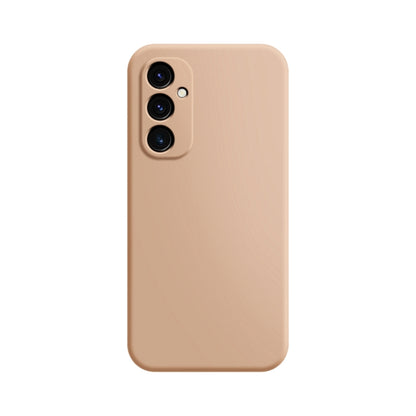 For Samsung Galaxy A34 5G Imitation Liquid Silicone Phone Case(Apricot) by buy2fix