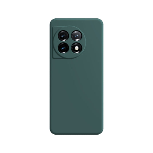 For OnePlus 11 Imitation Liquid Silicone Phone Case(Dark Green) - OnePlus Cases by buy2fix | Online Shopping UK | buy2fix
