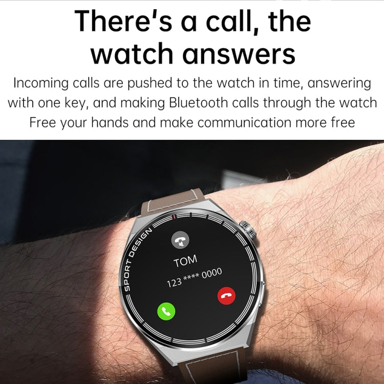 HDT 3 Max 1.6 inch Steel Band IP67 Waterproof Smart Watch Support Bluetooth Call / NFC(Silver) by buy2fix