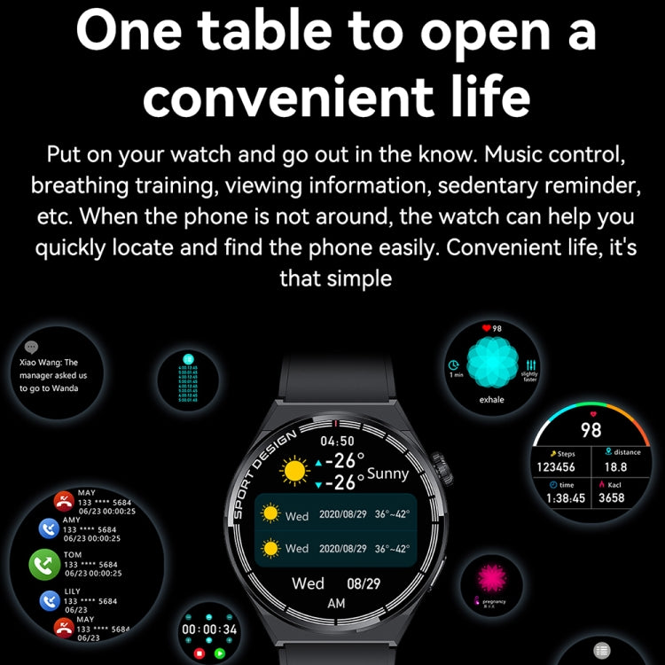 HDT 3 Max 1.6 inch Silicone Band IP67 Waterproof Smart Watch Support Bluetooth Call / NFC(Black) by buy2fix