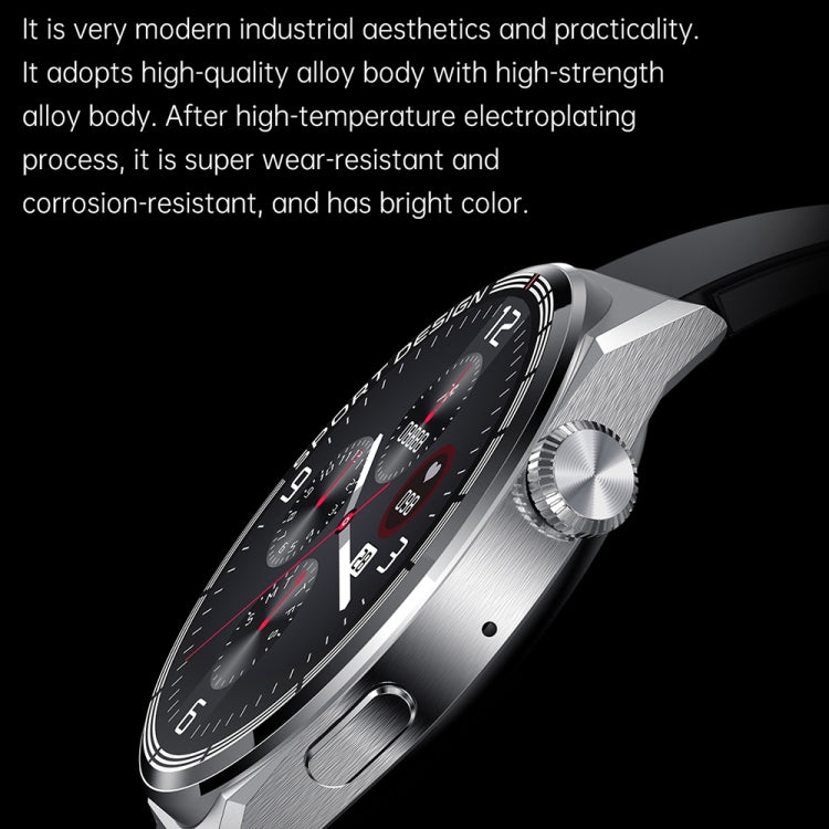 HDT 3 Max 1.6 inch Silicone Band IP67 Waterproof Smart Watch Support Bluetooth Call / NFC(Black) by buy2fix