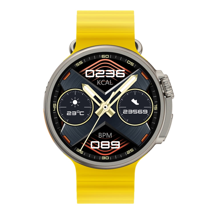 K9 Ultra Pro 1.39 inch Silicone Band IP67 Waterproof Smart Watch Support Bluetooth Call / NFC(Yellow) - Smart Watches by buy2fix | Online Shopping UK | buy2fix