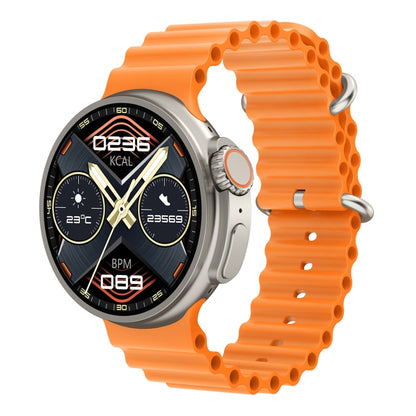 K9 Ultra Pro 1.39 inch Silicone Band IP67 Waterproof Smart Watch Support Bluetooth Call / NFC(Orange) by buy2fix
