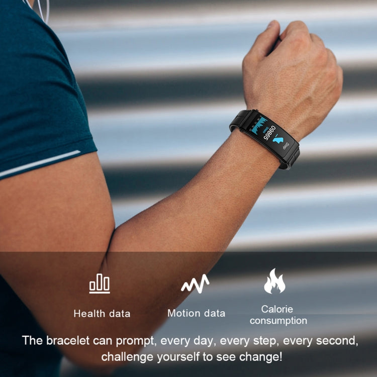 K13 1.14 inch Silicone Band Earphone Detachable Smart Watch Support Bluetooth Call(Black Silver) - Smart Watches by buy2fix | Online Shopping UK | buy2fix