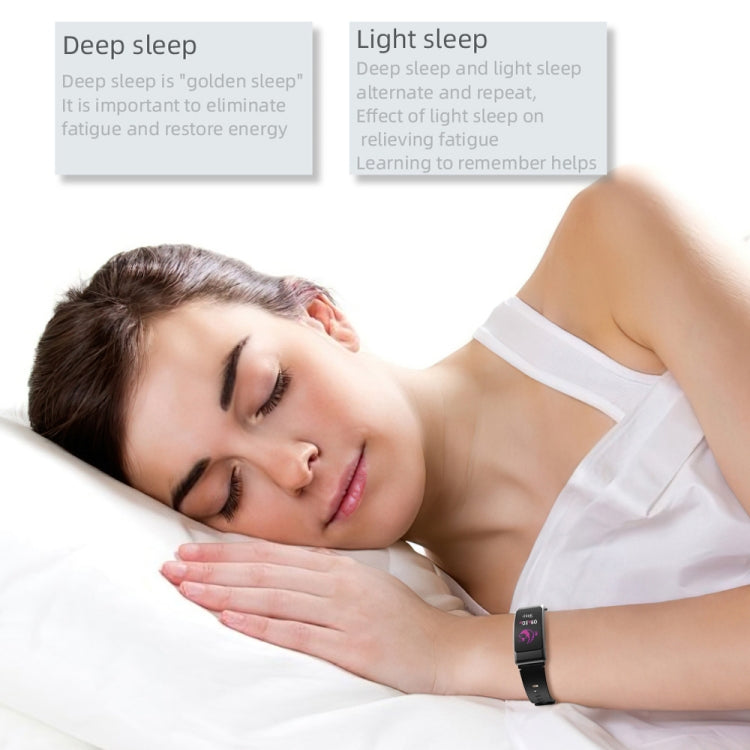 K50+ 0.96 inch Leather Band Earphone Detachable Life Waterproof Smart Watch Support Bluetooth Call(Black) by buy2fix