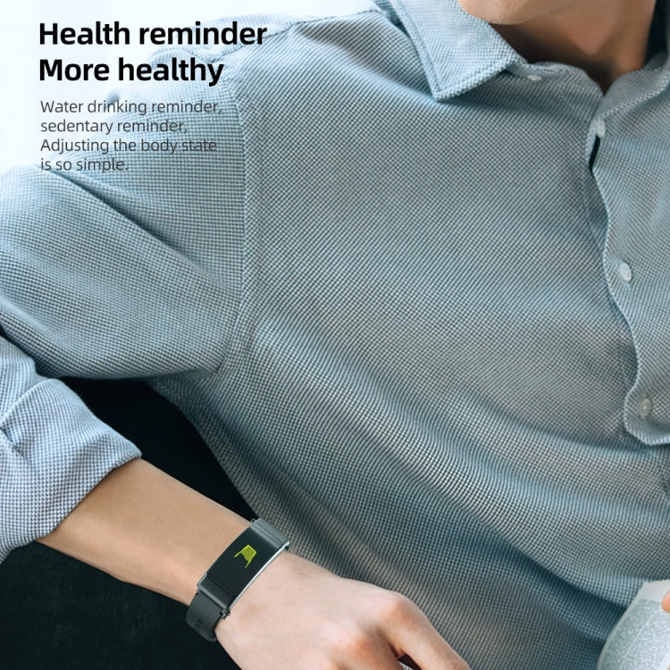 K50+ 0.96 inch Leather Band Earphone Detachable Life Waterproof Smart Watch Support Bluetooth Call(Black) by buy2fix