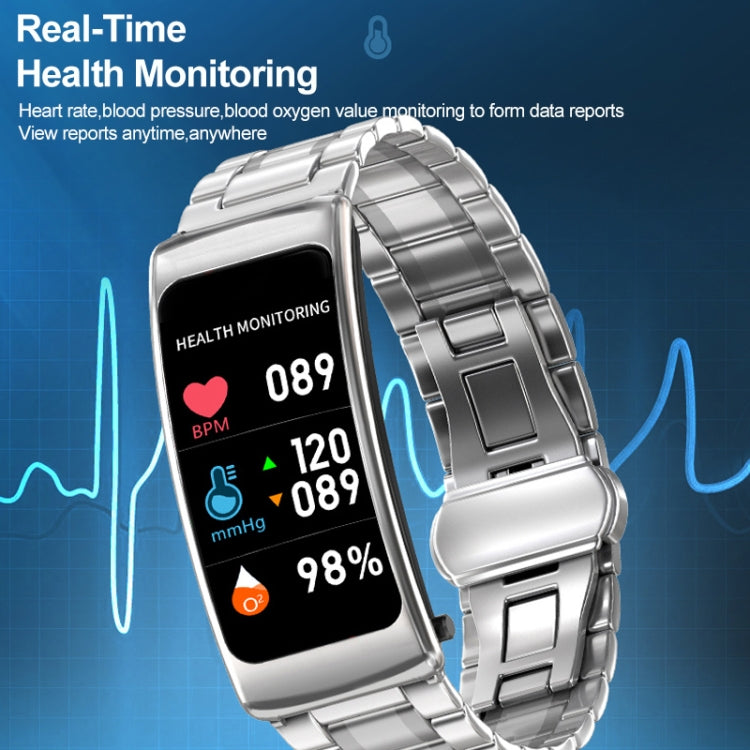 K20 1.14 inch Leather Band Earphone Detachable Life Waterproof Smart Watch Support Bluetooth Call(Black) by buy2fix