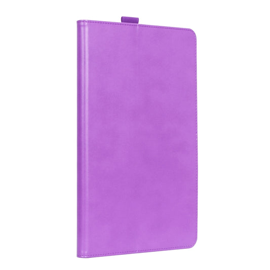 For Lenovo Tab P11 Pro Gen2 11.2 2022 TB132/138 Embossed Front Stand Leather Smart Tablet Case(Purple) - Lenovo by buy2fix | Online Shopping UK | buy2fix