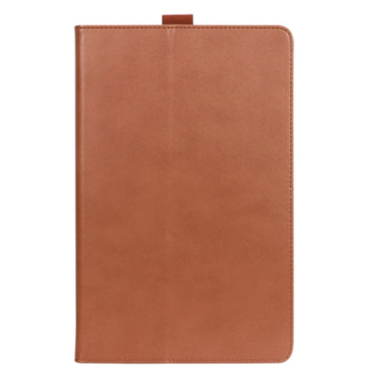 For Lenovo Tab P11 Pro Gen2 11.2 2022 TB132/138 Embossed Front Stand Leather Smart Tablet Case(Brown) - Lenovo by buy2fix | Online Shopping UK | buy2fix