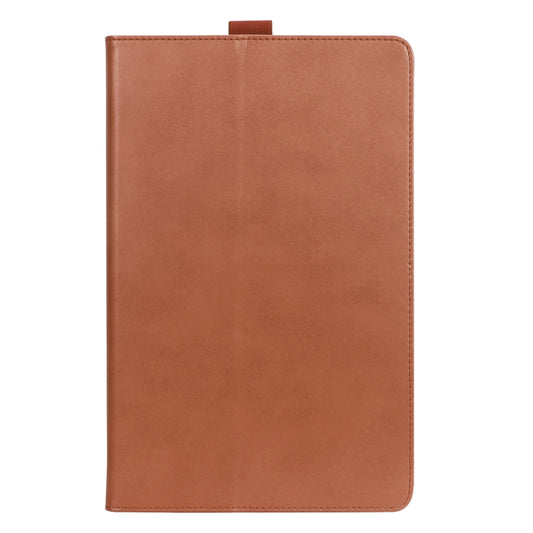 For Lenovo Tab P11 Pro Gen2 11.2 2022 TB132/138 Embossed Front Stand Leather Smart Tablet Case(Brown) - Lenovo by buy2fix | Online Shopping UK | buy2fix