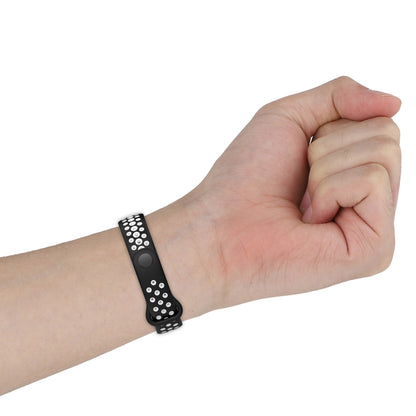 For Redmi Band 2 Loop Two-Color Breathable Silicone Watch Band(Black+Grey) - Watch Bands by buy2fix | Online Shopping UK | buy2fix