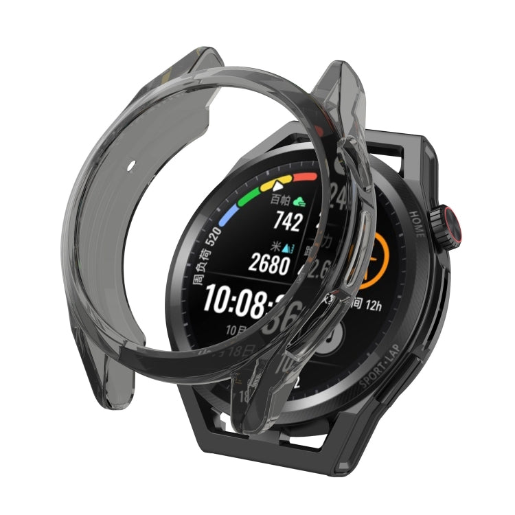 For Huawei Watch GT 3 SE Electroplating Half-pack Watch Protective Case(Transparent Black) by buy2fix