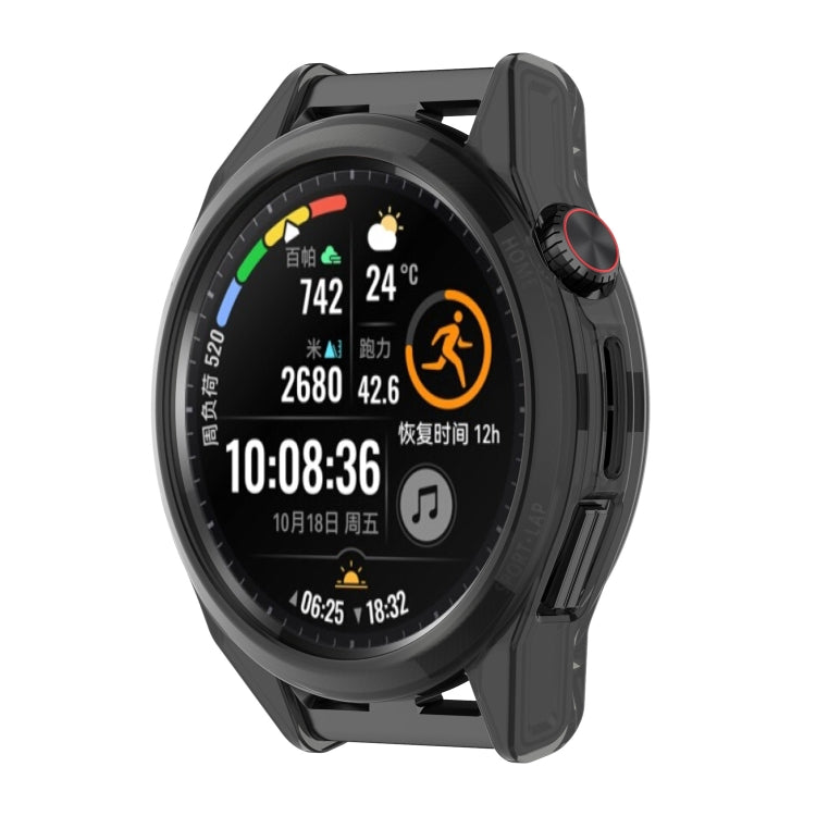 For Huawei Watch GT 3 SE Electroplating Half-pack Watch Protective Case(Transparent Black) by buy2fix