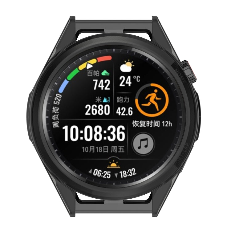 For Huawei Watch GT 3 SE Electroplating Half-pack Watch Protective Case(Transparent Black) by buy2fix