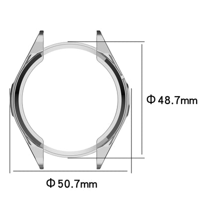For Huawei Watch GT 3 SE Electroplating Half-pack Watch Protective Case(Transparent Black) by buy2fix