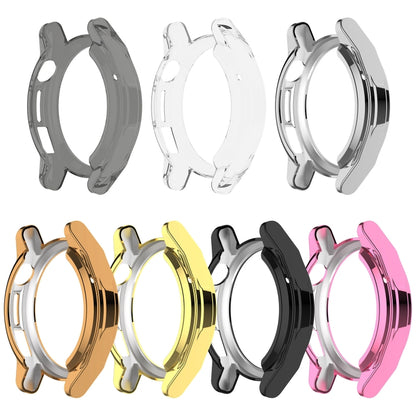 For Huawei Watch GT 3 SE Electroplating Half-pack Watch Protective Case(Transparent Black) by buy2fix