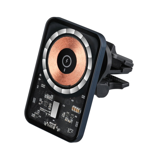 X6F Transparent Magnetic Air Vent Wireless Car Charger by buy2fix