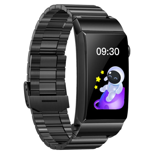 M6 1.5 inch Steel Band Earphone Detachable IP68 Waterproof Smart Watch Support Bluetooth Call(Black) by buy2fix