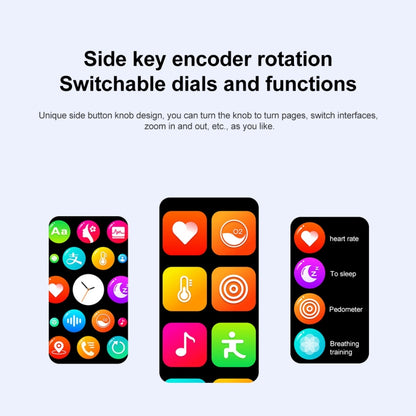 M6 1.5 inch Steel Band Earphone Detachable IP68 Waterproof Smart Watch Support Bluetooth Call(Black) by buy2fix