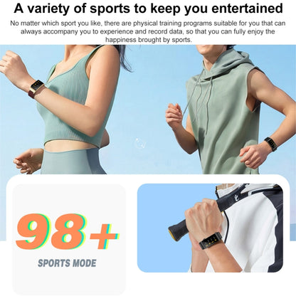 M6 1.5 inch Steel Band Earphone Detachable IP68 Waterproof Smart Watch Support Bluetooth Call(Black) by buy2fix