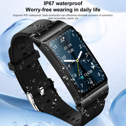 M6 1.5 inch Silicone Band Earphone Detachable IP68 Waterproof Smart Watch Support Bluetooth Call(Black) by buy2fix