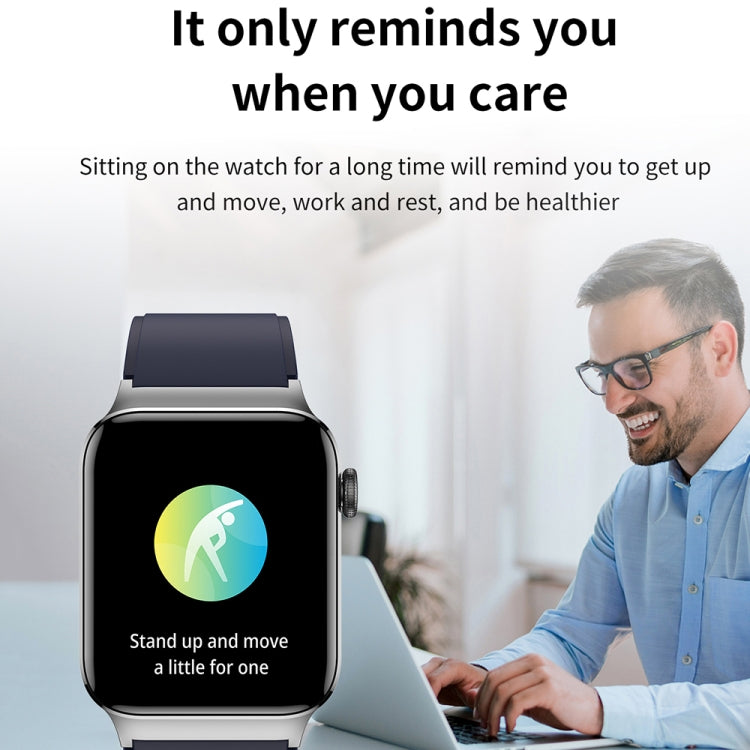 T50 1.85 inch Leather Band IP67 Waterproof Smart Watch Supports Voice Assistant / Health Monitoring(Black) by buy2fix
