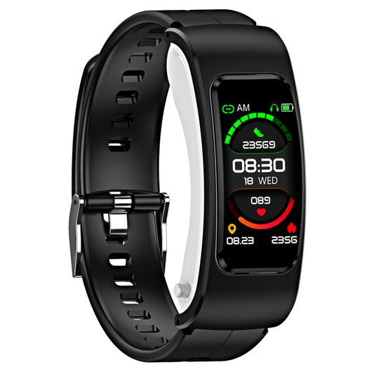 K60 1.08 inch Silicone Band Earphone Detachable Life Waterproof Smart Watch Support Bluetooth Call(Black) by buy2fix