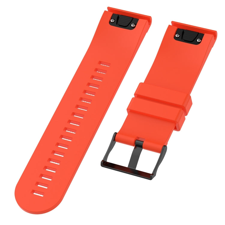 For Garmin Fenix 5X (26mm) Fenix3 / Fenix3 HR Silicone Watch Band(Orange) - Watch Bands by buy2fix | Online Shopping UK | buy2fix