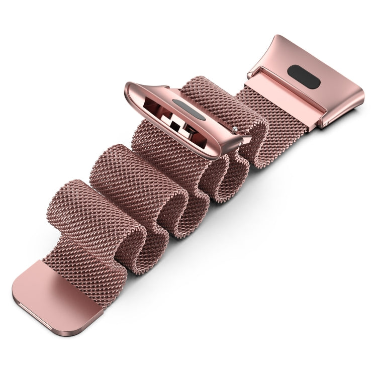 For Xiaomi Redmi Watch 3 / Mi Watch Lite 3 Milanese Metal Watch Band(Rose Pink) - Watch Bands by buy2fix | Online Shopping UK | buy2fix