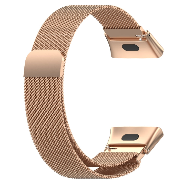 For Xiaomi Redmi Watch 3 / Mi Watch Lite 3 Milanese Metal Watch Band(Rose Gold) - Watch Bands by buy2fix | Online Shopping UK | buy2fix