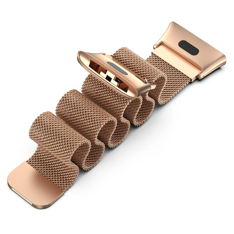 For Xiaomi Redmi Watch 3 / Mi Watch Lite 3 Milanese Metal Watch Band(Rose Gold) - Watch Bands by buy2fix | Online Shopping UK | buy2fix