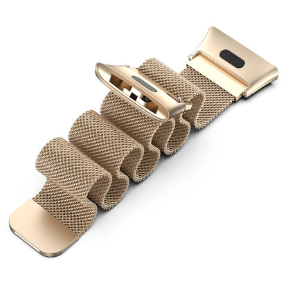 For Xiaomi Redmi Watch 3 / Mi Watch Lite 3 Milanese Metal Watch Band(Champagne) - Watch Bands by buy2fix | Online Shopping UK | buy2fix