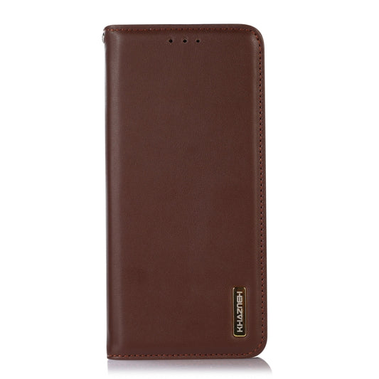 For Sony Xperia 10 V KHAZNEH Nappa Top Layer Cowhide Leather Phone Case(Brown) by buy2fix