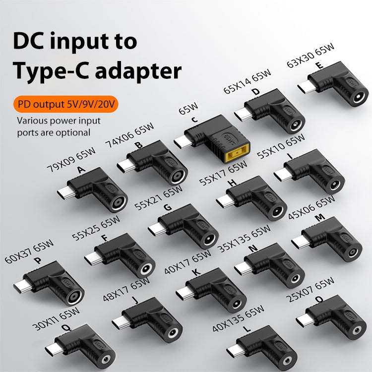 4.5x0.6mm 65W DC Input to USB-C / Type-C PD Power Adapter - Cable & Adapters by buy2fix | Online Shopping UK | buy2fix