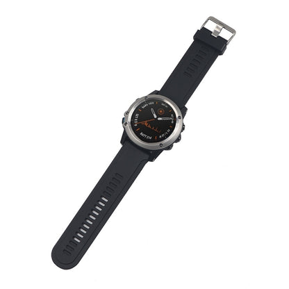 For Garmin Fenix3 HR Silicone Watch Band(Black) by buy2fix
