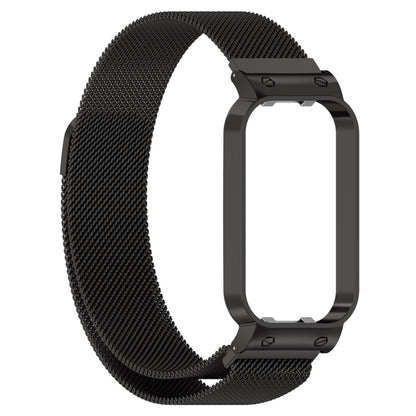 For Redmi Band 2 2 in 1 Milan Metal Watch Band(Black) - Watch Bands by buy2fix | Online Shopping UK | buy2fix